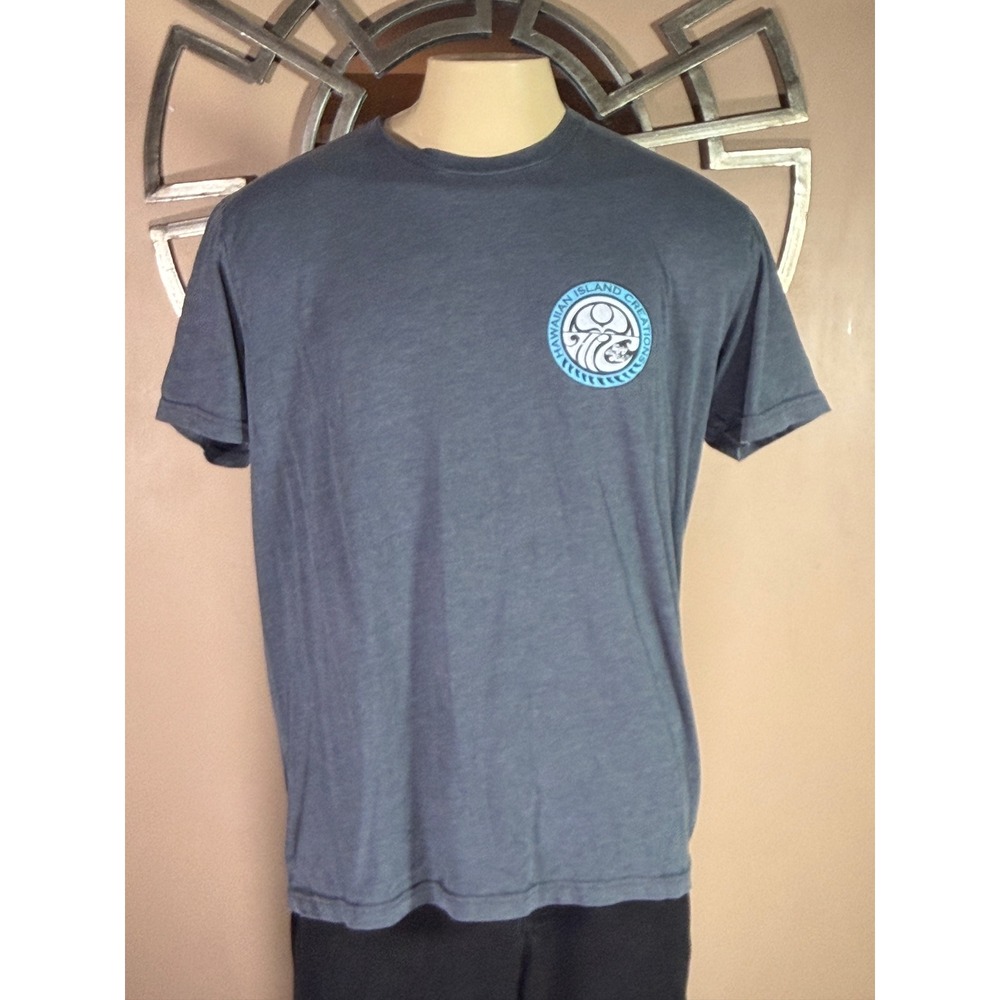 Hawaiian Island Creations HIC Men XL Grey Enjoy The Ride Graphic Surf T-Shirt